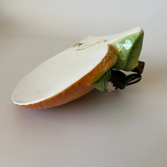 Vintage Mouse and Orange Ceramic ENESCO Wall Pocket, RARE - Picture 14 of 16